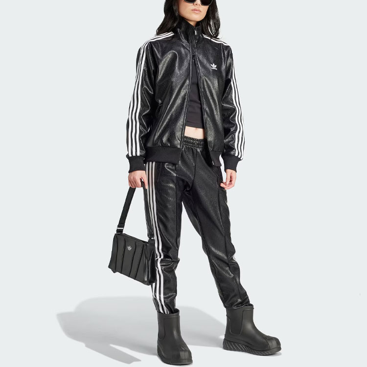 Adidasレディースパンツ☆PREMIUM FAUX LEATHER SST LUXE TRACK Adidasレディースパンツ☆PREMIUM FAUX LEATHER SST LUXE TRACK