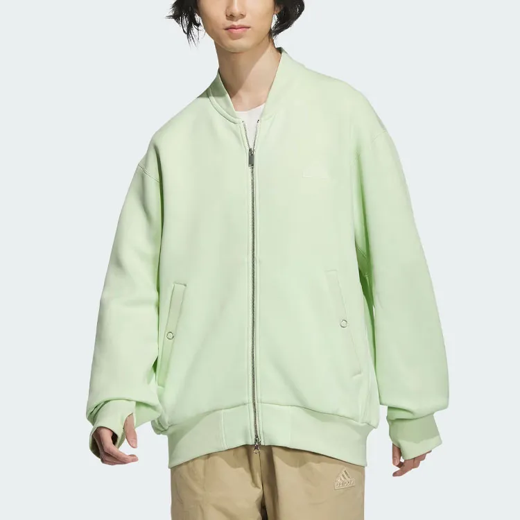 Adidas Spacer Bomber Jacket Jackets & Coats Men's Lime Green-1
