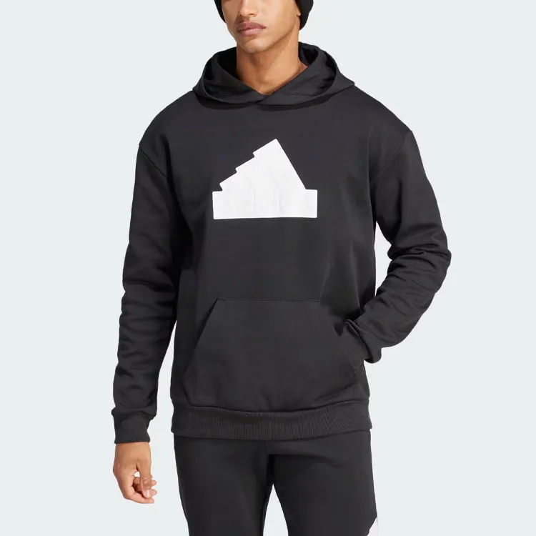 Adidas Future Icons Badge Of Sport Hoodie Sweatshirt Men's Black-1