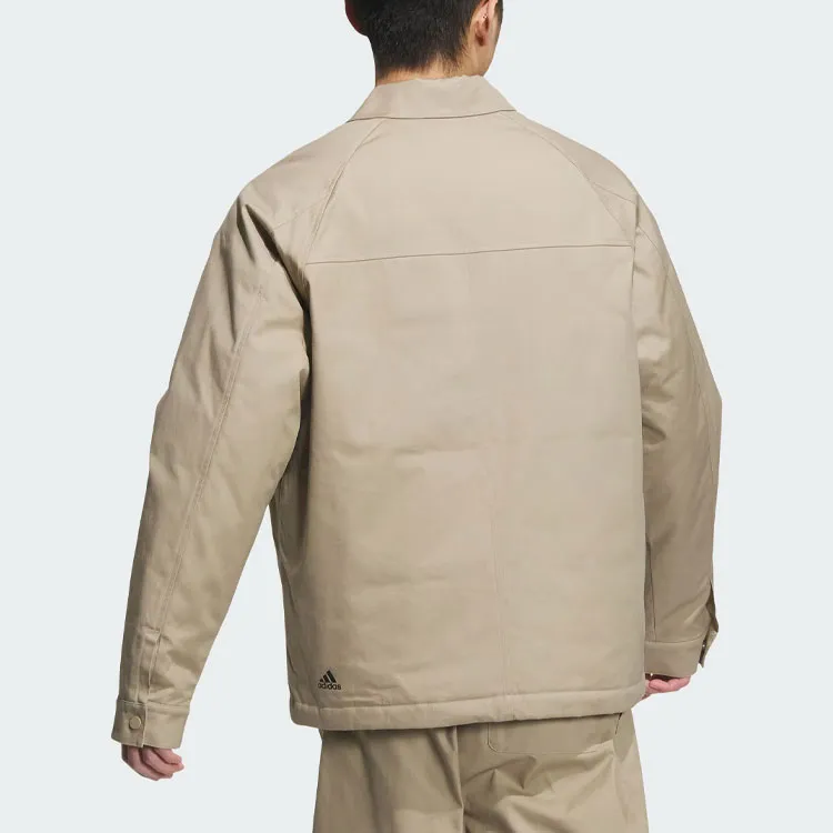 Adidas Small Logo Padded Jacket Jackets Coats Men's Umber-1