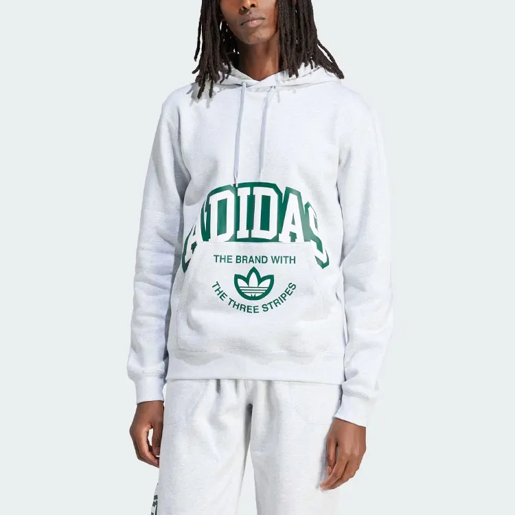Adidas Originals Vrct Hoodie Sweatshirt Men's Light Gray-1