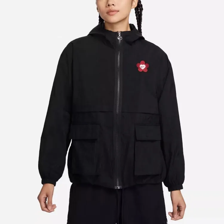 Nike Valentine's Day Collection SS24 Jackets Coats Women's Black-2