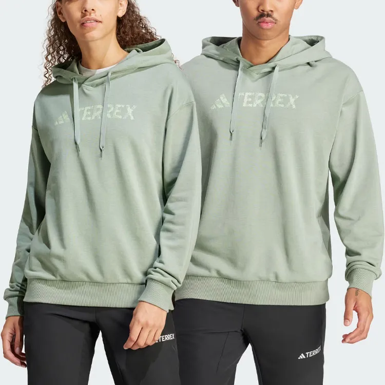 Adidas Terrex Large Logo Hoodie Sweatshirt Unisex Light Green-1