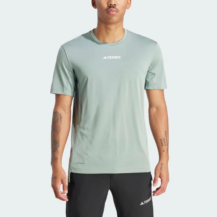 Adidas Terrex Multi Tee T Shirt Men's Silver Green-1