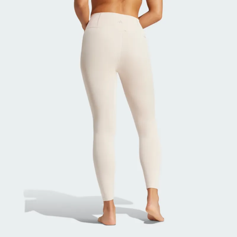 Adidas All Me 7/8 Leggings Athletic Trousers Women's Beige-1