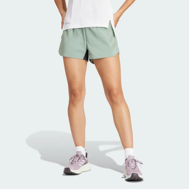 Adidas Terrex Agravic Trail Running Shorts Sports Shorts Women's Light Green-2