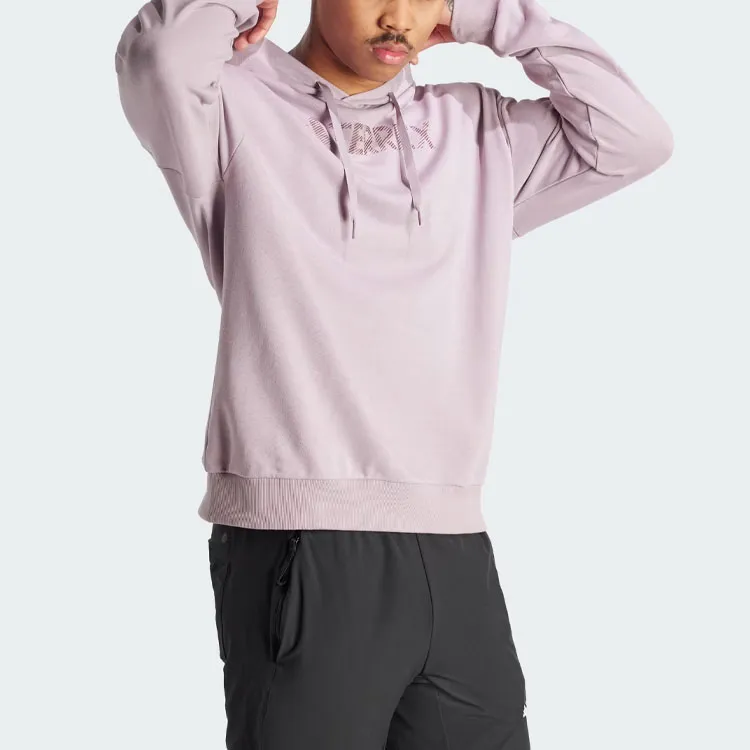 Adidas Terrex Large Logo Hoodie Sweatshirt Unisex Purple-3