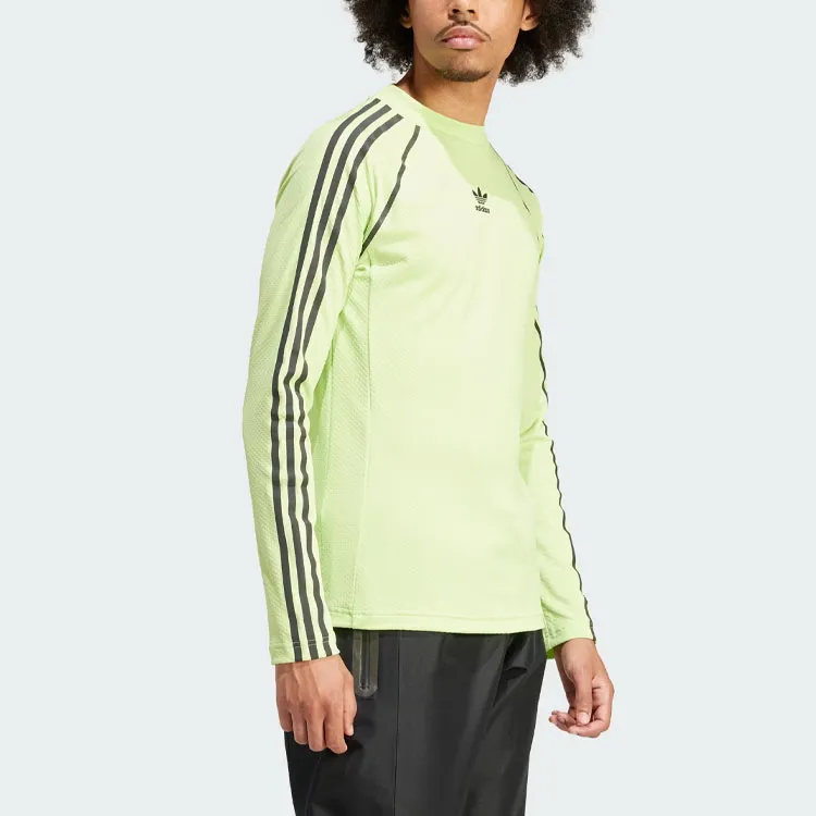 Adidas Originals Compression Long Sleeve Top T Shirt Men's Light Green-3