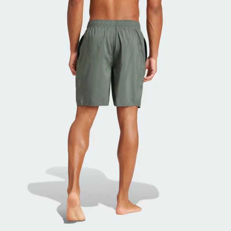 Adidas Logo Clx Swim Shorts Swimming Shorts Men's Green-2