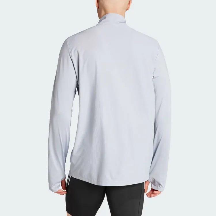 Adidas Own The Run Half-Zip Jacket Jackets Coats Men's Gray-2