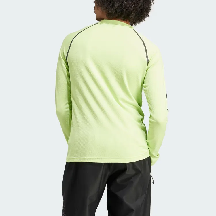 Adidas Originals Compression Long Sleeve Top T Shirt Men's Light Green-2