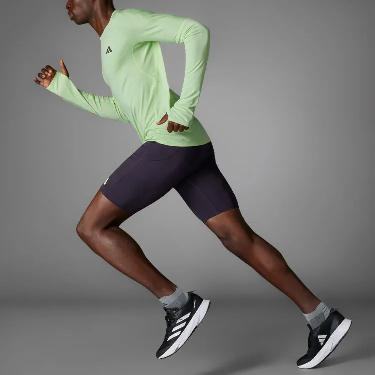 Adidas Adizero Running Long Sleeve Long-Sleeve Top T-Shirt Men's Green-3