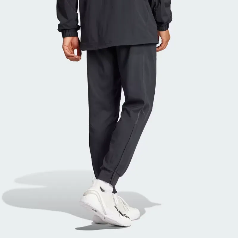 Adidas Tennis Aeroready Pro Stretch-Woven Pants Knitted Sports Pants Men's Black-2