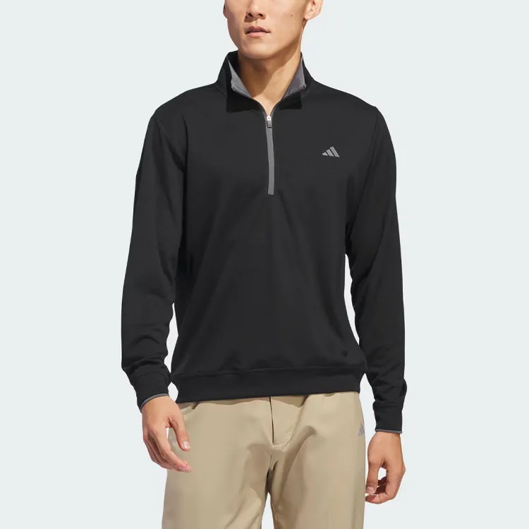 Adidas Lightweight Half-Zip Top Jackets Coats Men's Black-1