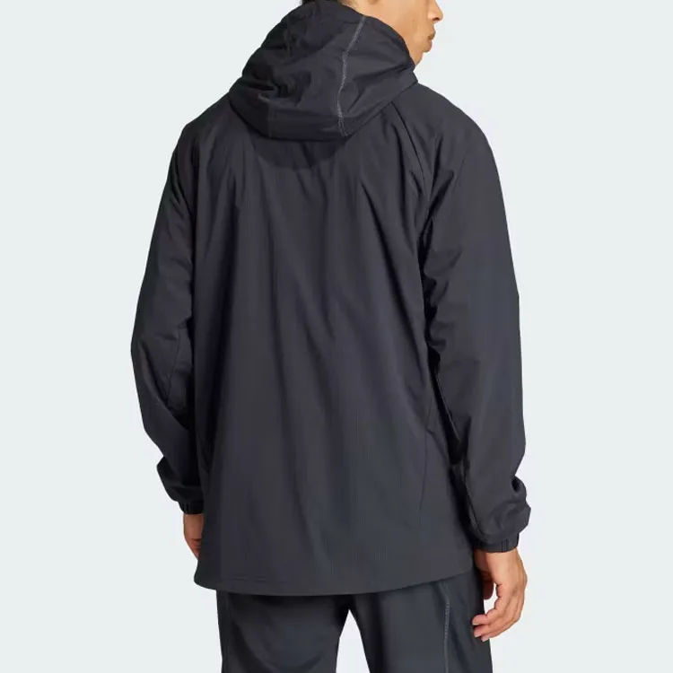 Adidas Tennis Pro Semi Transparent Full Zip Jacket Jackets & Coats Men's Black-3
