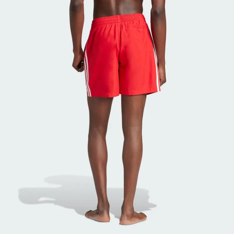 Adidas Originals Adicolor 3 Stripes Swim Shorts Swimming Shorts Men's Red-2