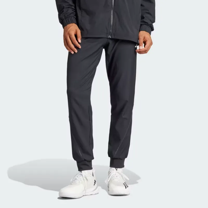 Adidas Tennis Aeroready Pro Stretch-Woven Pants Knitted Sports Pants Men's Black-1