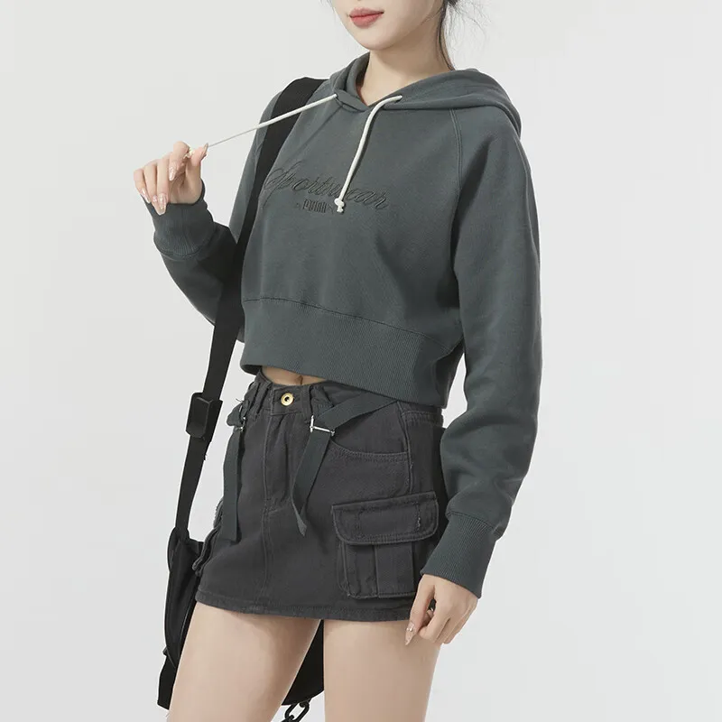 PUMA Sweatshirt Women's Dark Gray-4