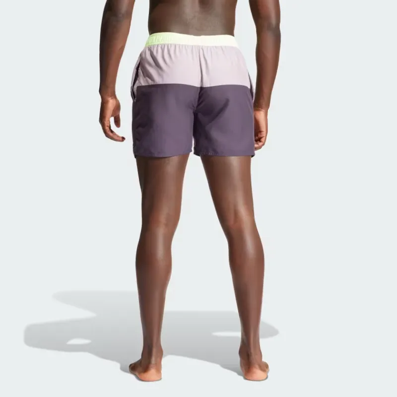 Adidas Colorblock Clx Swim Shorts Swimming Shorts Men's Purple-2