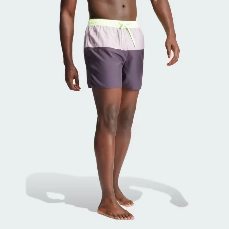 Adidas Colorblock Clx Swim Shorts Swimming Shorts Men's Purple-3