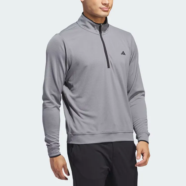 Adidas Lightweight Half-Zip Top Jackets Coats Men's Gray-2