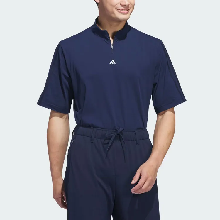 Adidas Free Shipping With AdiClub Ultimate365 Twistknit Piqué Mock Polo Shirt-2
