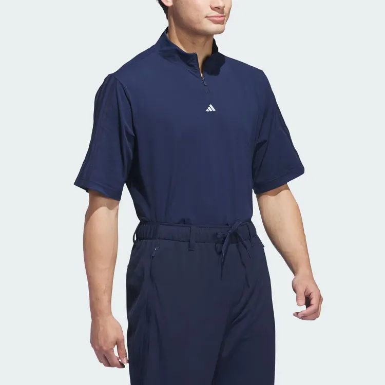 Adidas Free Shipping With AdiClub Ultimate365 Twistknit Piqué Mock Polo Shirt-3
