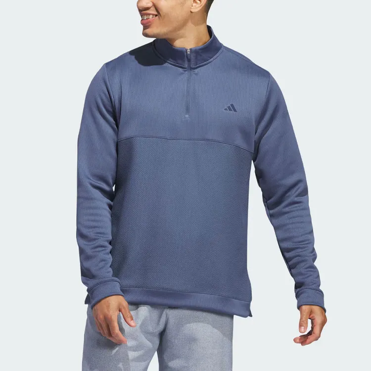 Adidas Free Shipping With AdiClub Ultimate365 Textured Quarter-Zip Top-1