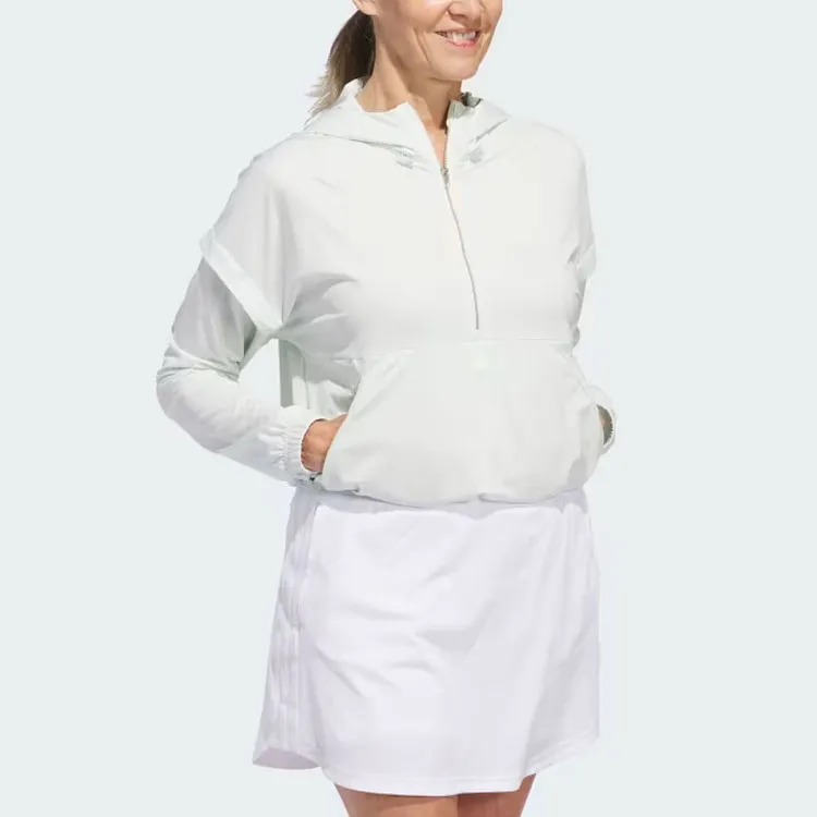 Adidas Ultimate365 Twistknit Hoodie Jackets & Coats Women's Light Green-3