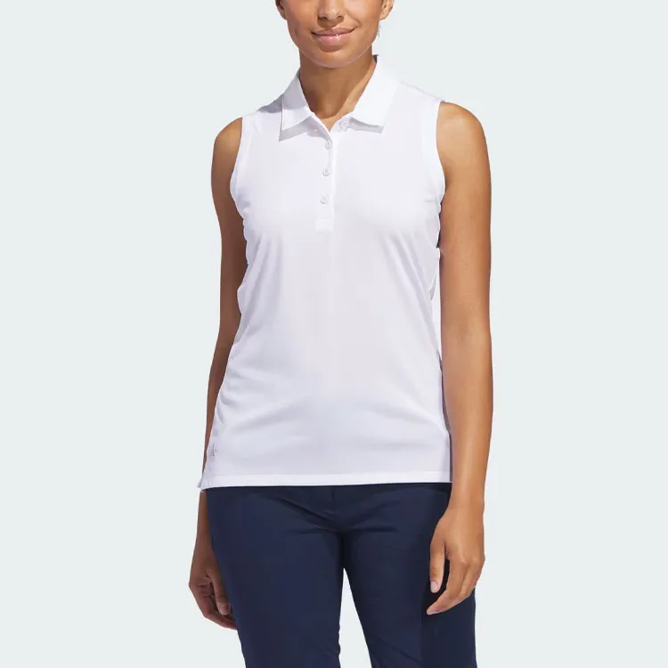 Adidas Free Shipping With AdiClub Ultimate365 Solid Sleeveless Polo Shirt-2