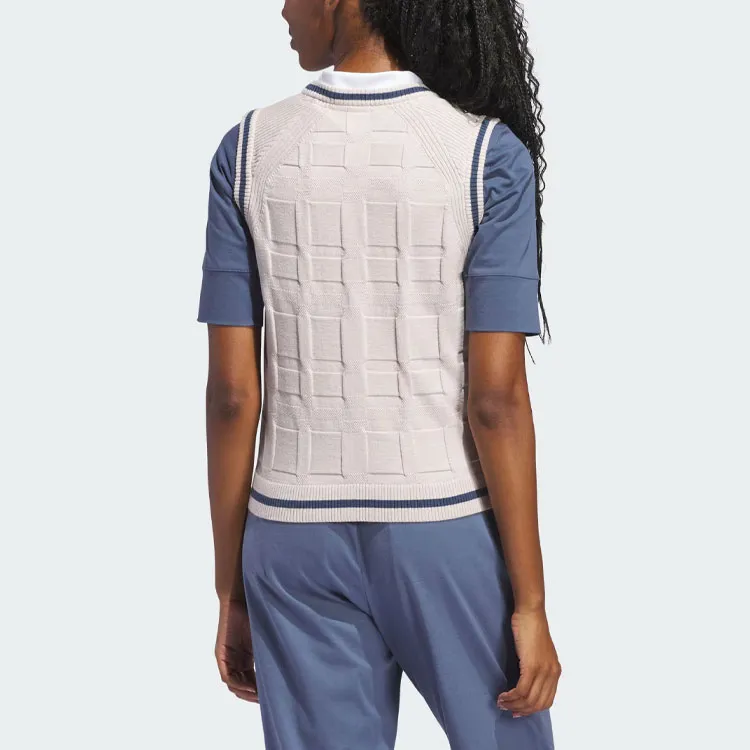 Adidas Go-To Sweater Vest Tank Tops Women's Oil Gray Purple-1