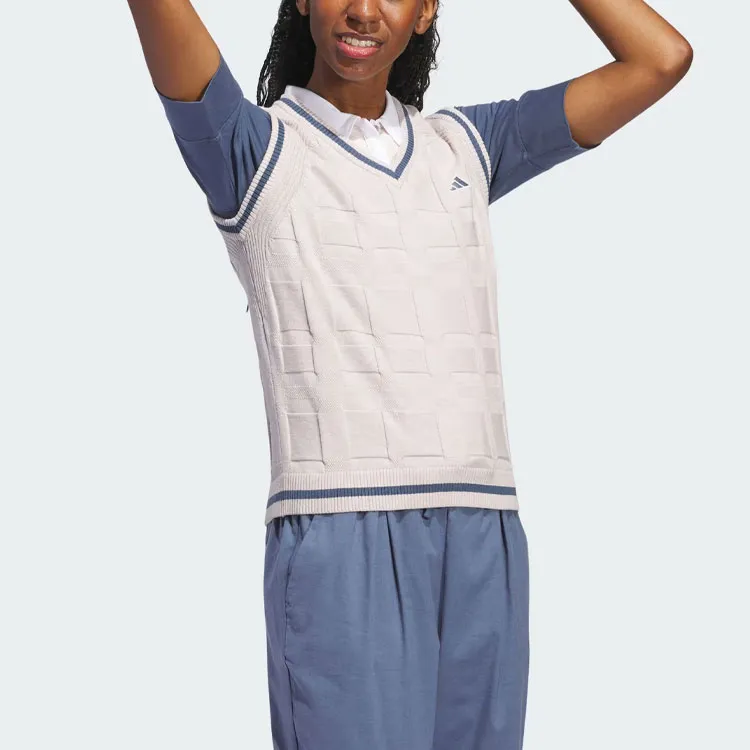 Adidas Go-To Sweater Vest Tank Tops Women's Oil Gray Purple-2