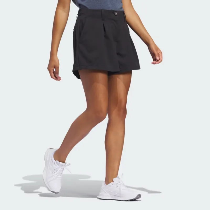 Adidas Go To Pleated Shorts Casual Shorts Women's Black-3