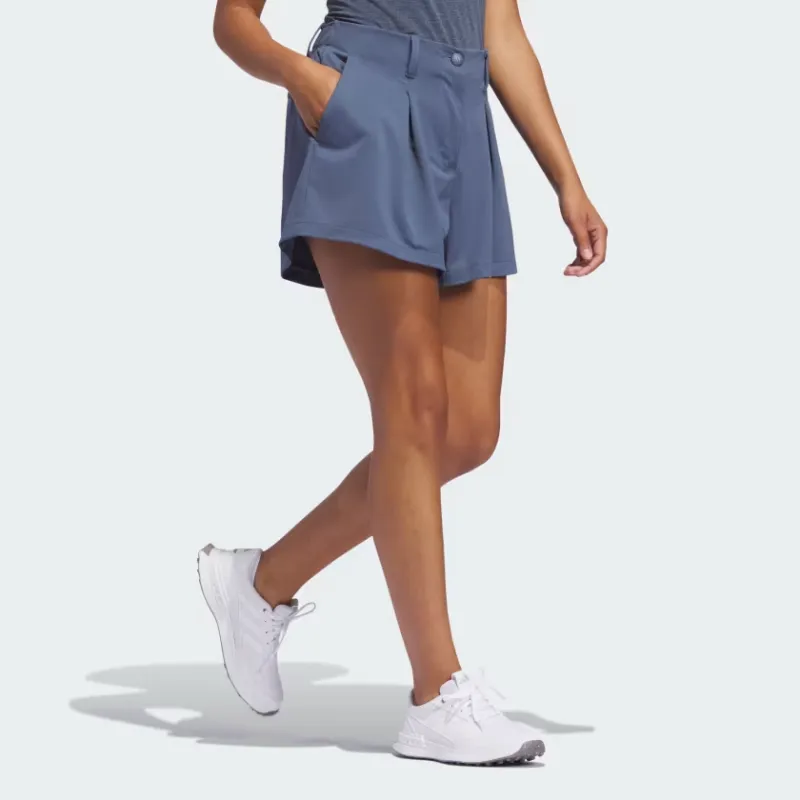 Adidas Go To Pleated Shorts Casual Shorts Women's Blue-3