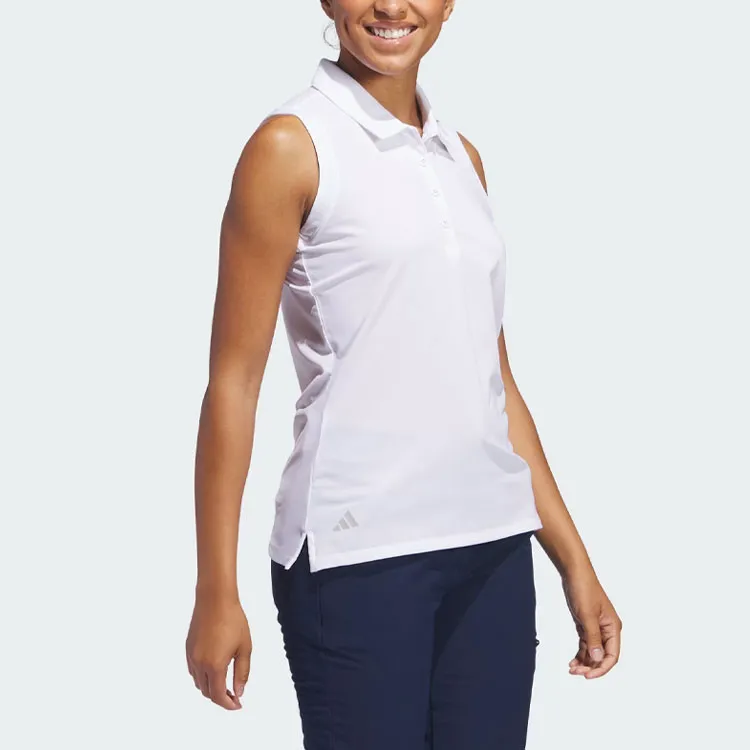 Adidas Free Shipping With AdiClub Ultimate365 Solid Sleeveless Polo Shirt-3