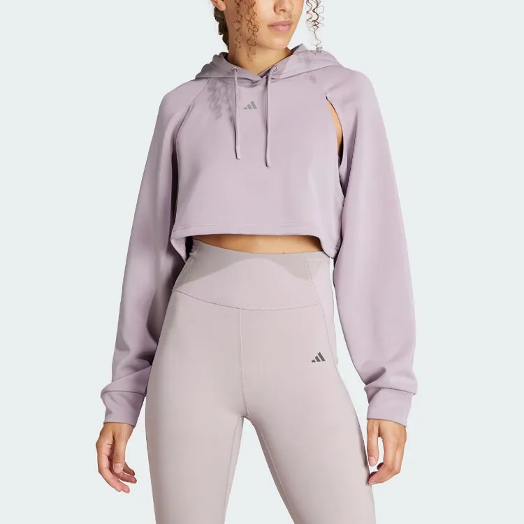adidas Hiit Aeroready Cropped Hoodie-1