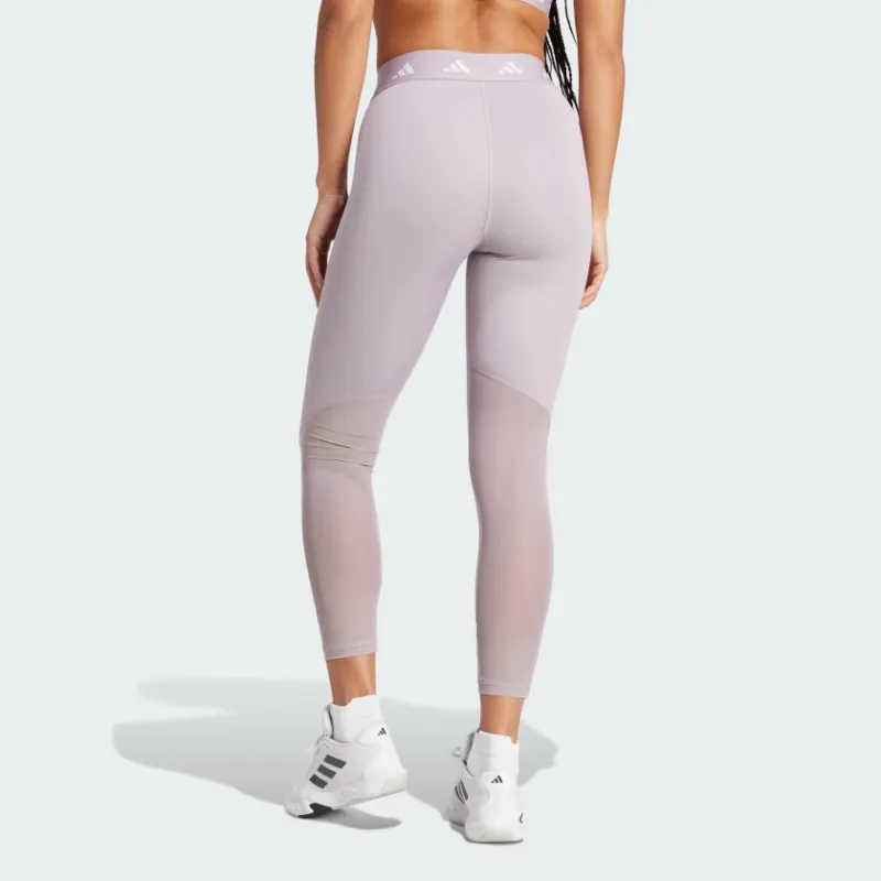 Adidas Techfit 3-Stripes Leggings Athletic Trousers Women's Purple-2