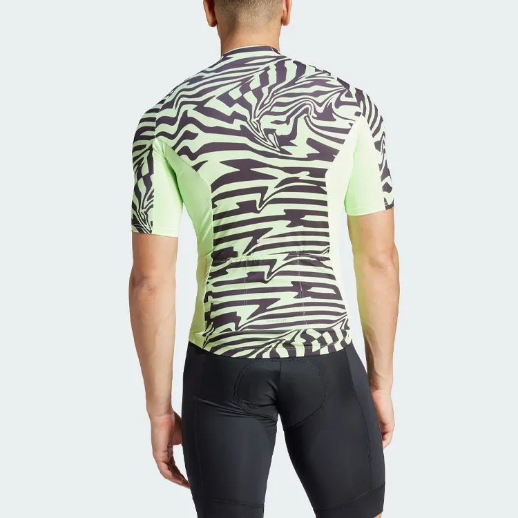 Adidas Essentials Fast Zebra Cycling Jersey Cycling Clothing Men's Green-2