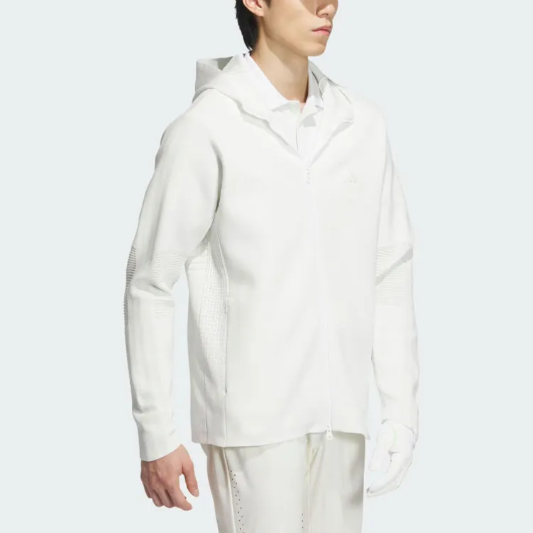 Adidas Primeknit Hooded Jacket Jackets Coats Men's White-3