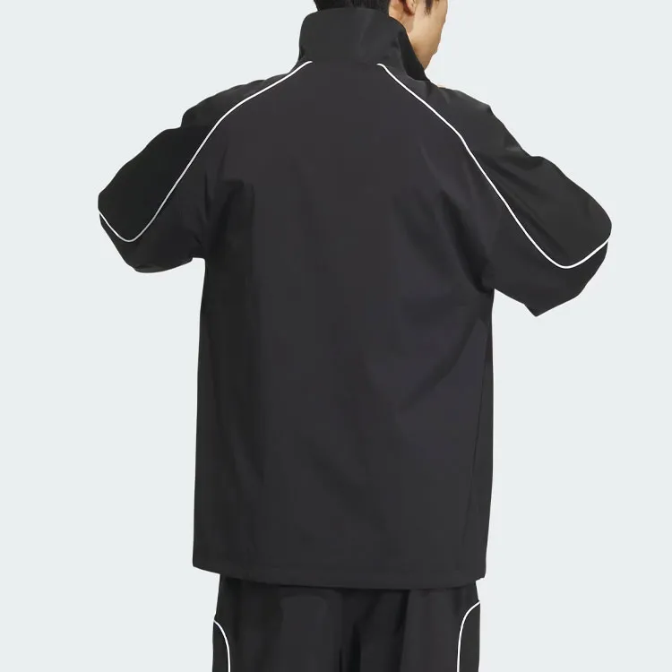 Adidas Originals 3 Stripes Coach Jacket Jackets Coats Men's Black-2