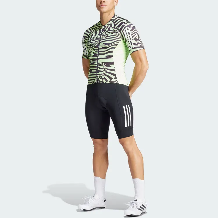 Adidas Essentials Fast Zebra Cycling Jersey Cycling Clothing Men's Green-4