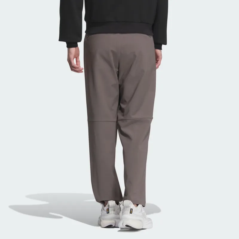 Adidas Premium Casual Regular Fit Pants Knitted Sports Pants Men's Charcoal Gray-1