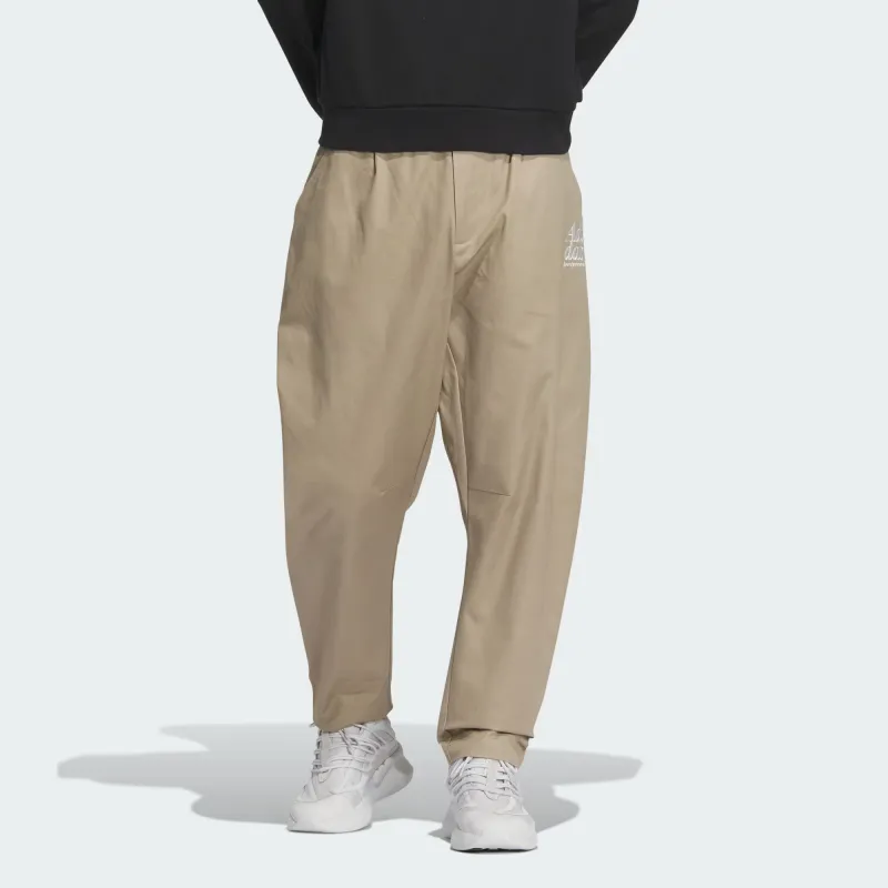 Adidas Small Logo Woven Pants Woven Sweatpants Men's Umber-1