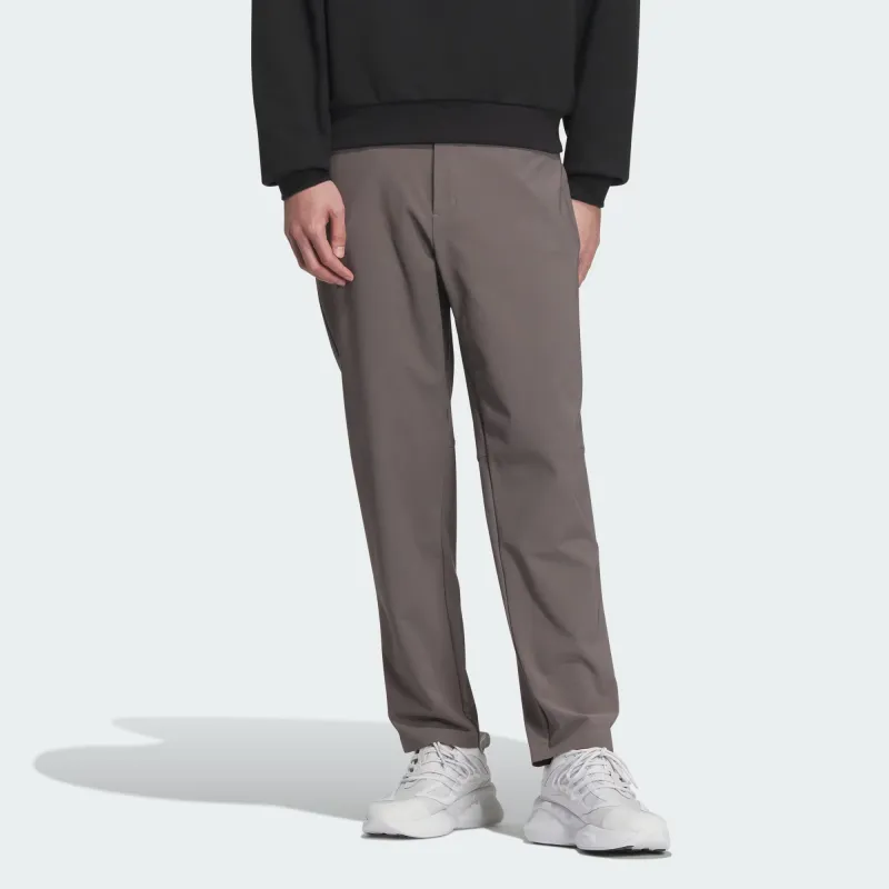 Adidas Premium Casual Regular Fit Pants Knitted Sports Pants Men's Charcoal Gray-3