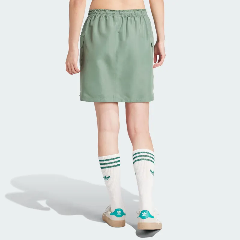 Adidas Originals Short Cargo Skirt Cargo Short Skirts Women's Trace Green-2