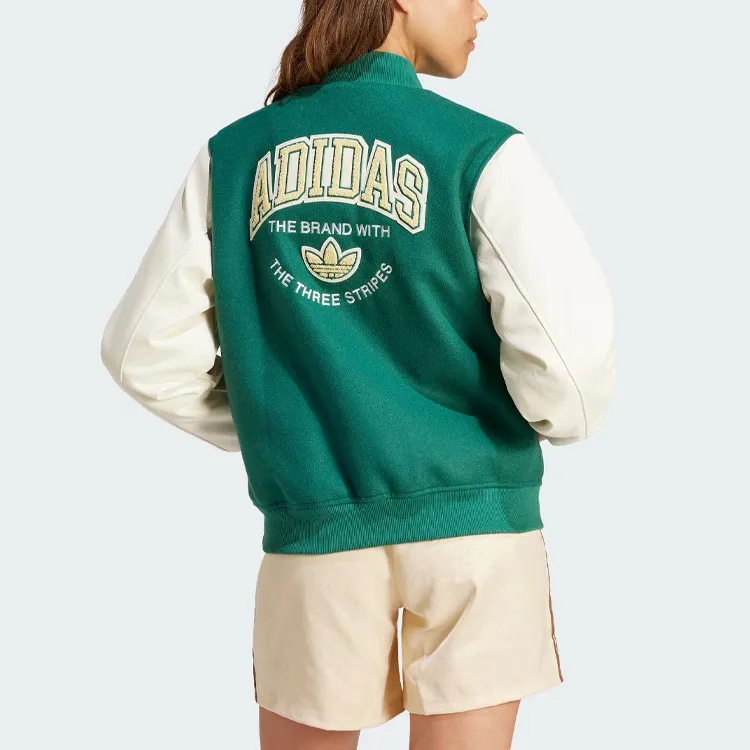 Adidas Originals Vrct Graphic Jacket Jackets Coats Women's Forest Green-2