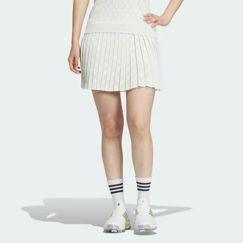Adidas Primeknit Pleated Skirt Casual Short Skirts Women's Light Green-1