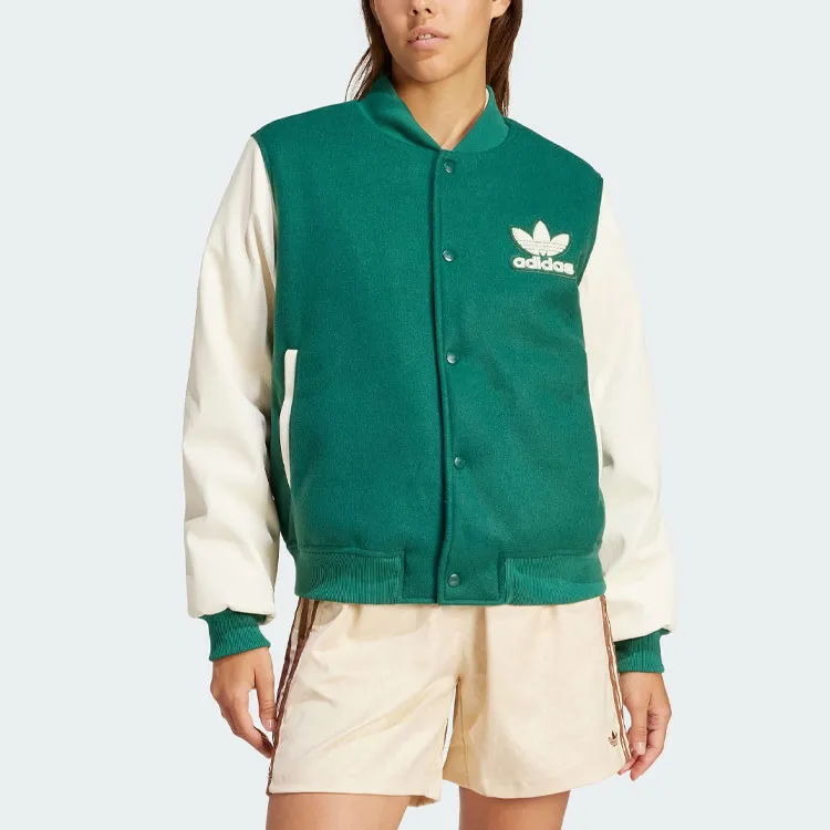 Adidas Originals Vrct Graphic Jacket Jackets Coats Women's Forest Green-1