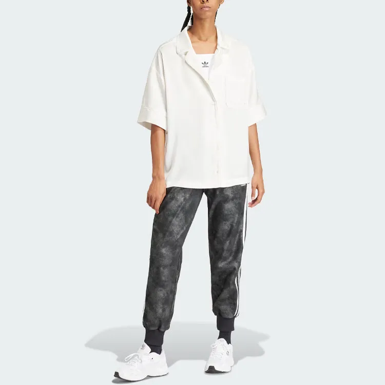 Adidas Originals Premium Sst Luxe Track Pants Knitted Sports Pants Women's Black-2