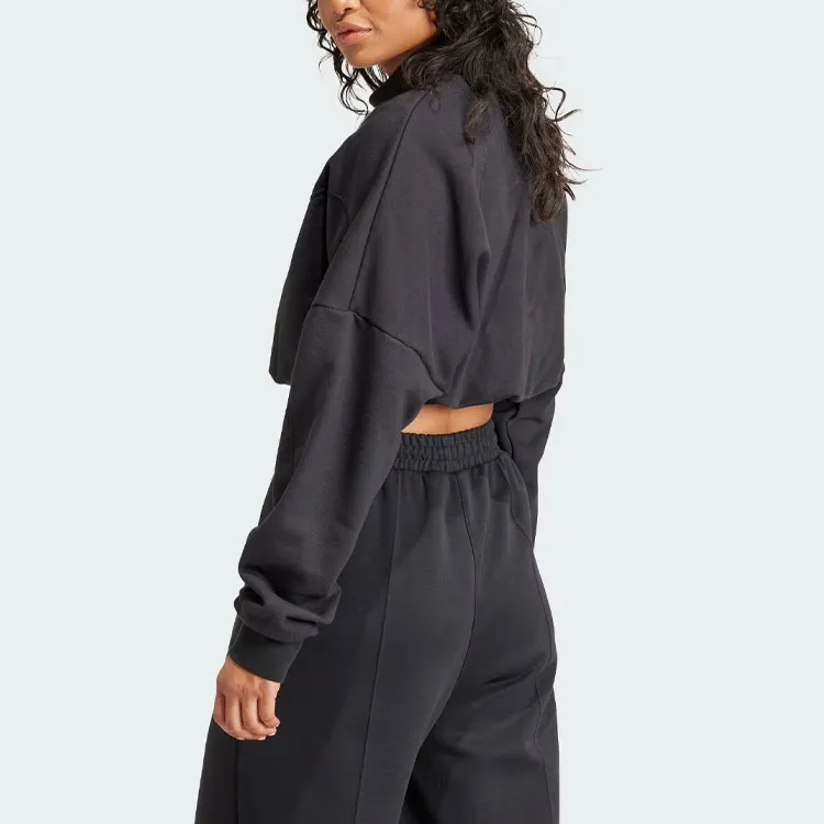 Adidas Originals Premium Crop Sweatshirt Sweatshirt Women's Black-2